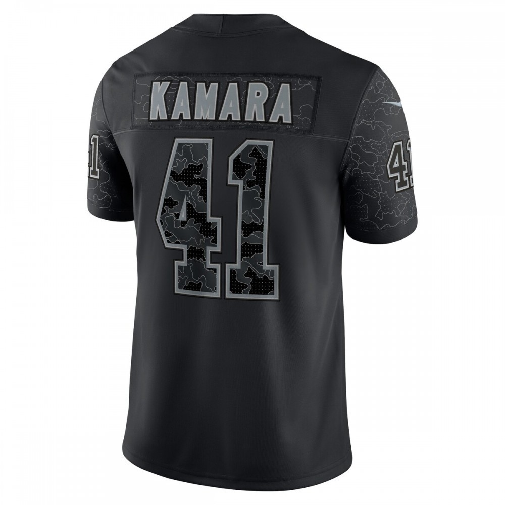 Alvin Kamara New Orleans Saints Nike RFLCTV Limited Jersey – Black