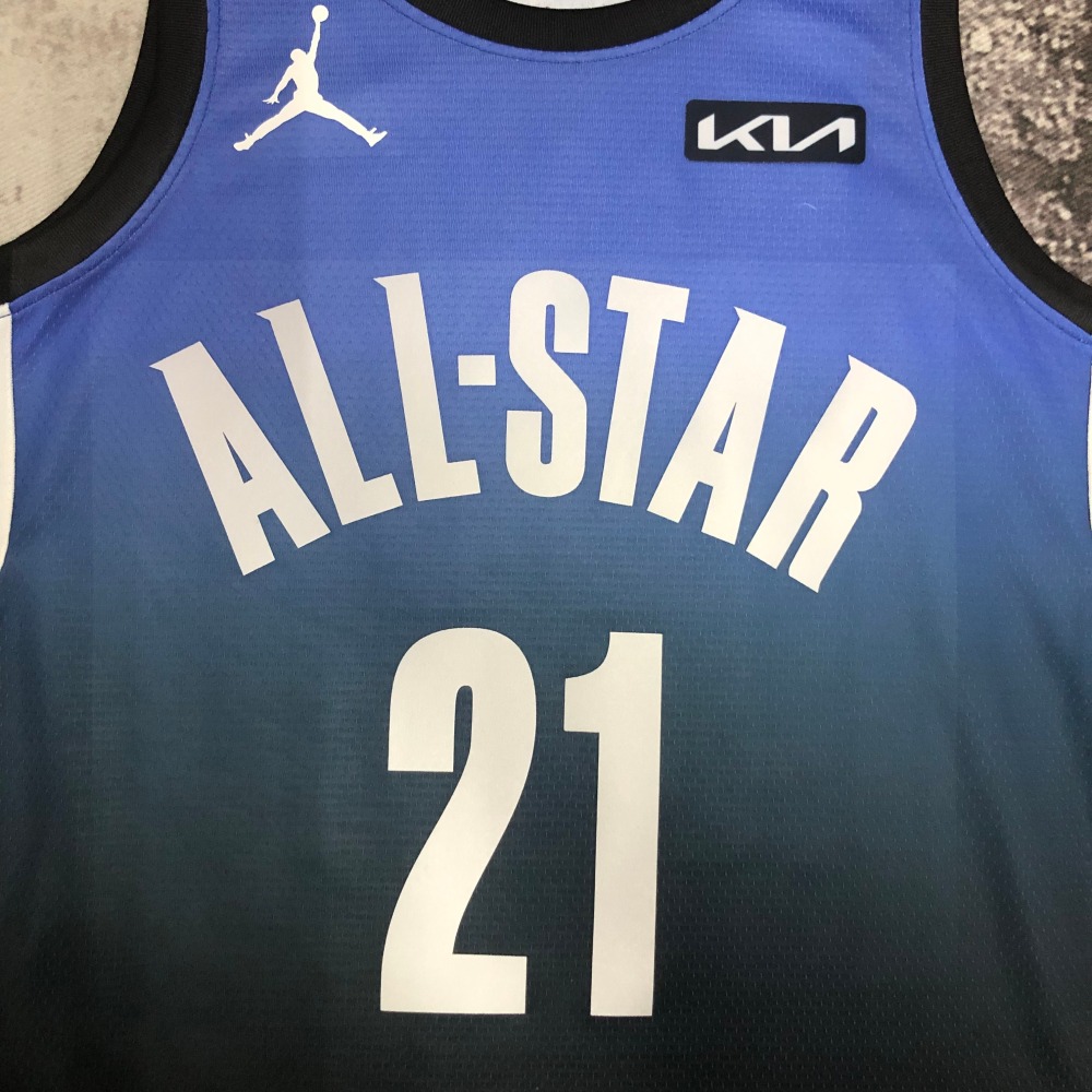 2023/24 Philadelphia 76ers All-Star Blue Joel Embiid #21 Men’s Jersey