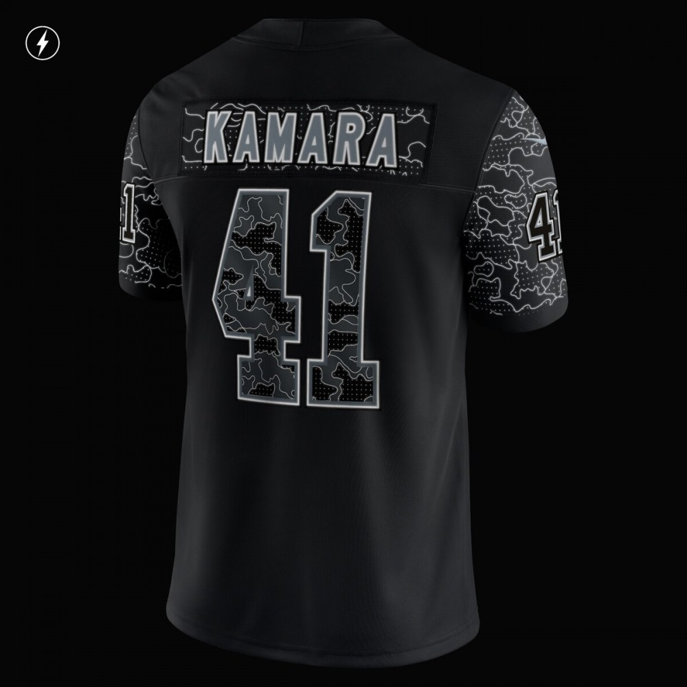 Alvin Kamara New Orleans Saints Nike RFLCTV Limited Jersey – Black