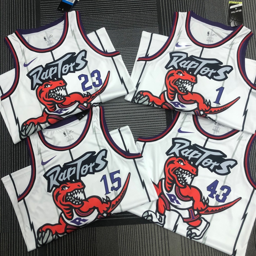 Toronto Raptors Retro White Tracy McGrady #1 Jersey | NBA Swingman Jersey