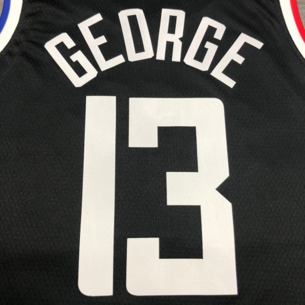 Men’s LA Clippers Paul George #13 Nike Black 2020/21 Swingman Player Jersey – City Edition