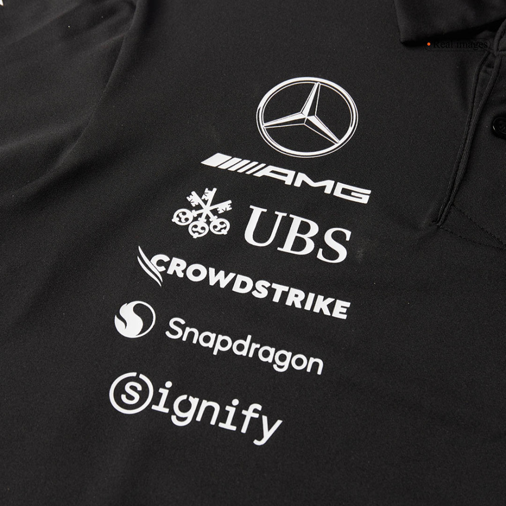Mercedes AMG Petronas F1 2025 Team Polo Black