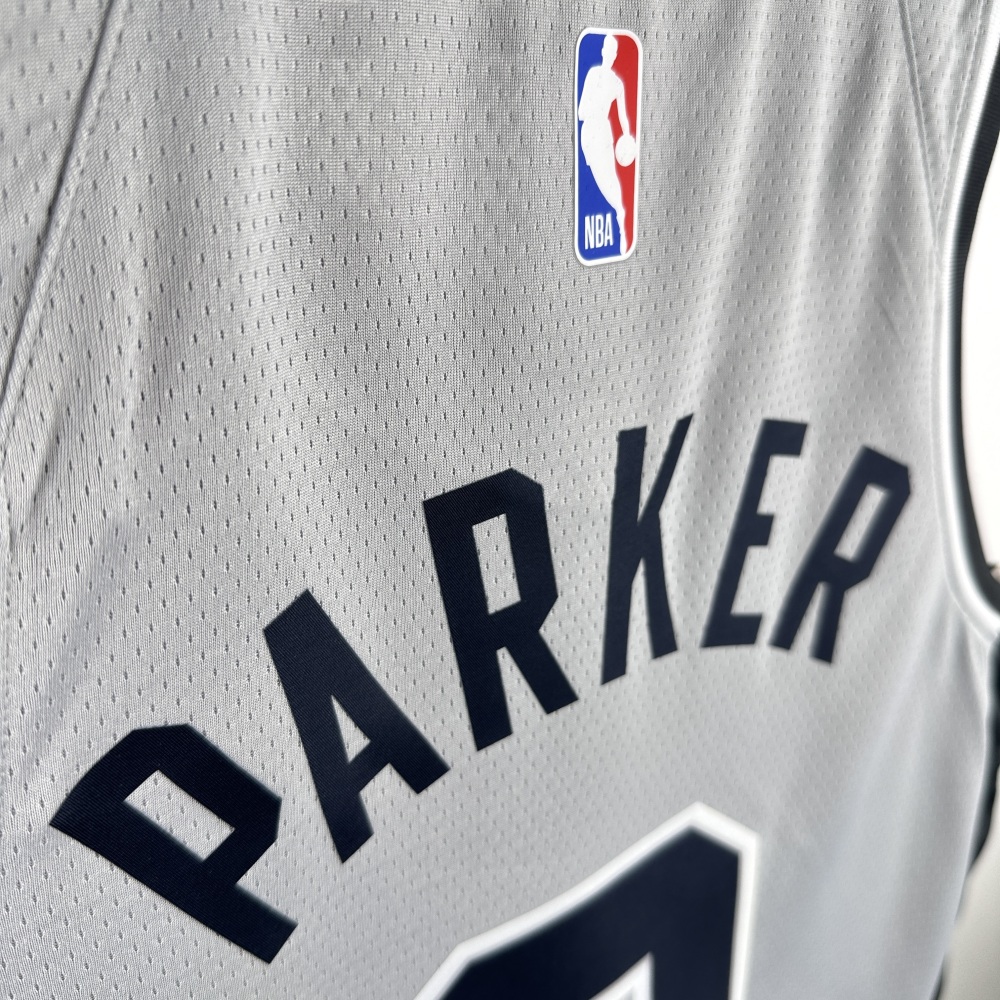 2021/22 San Antonio Spurs Jordan Edition Gray Tony Parker #9 Jersey | NBA Swingman Jersey