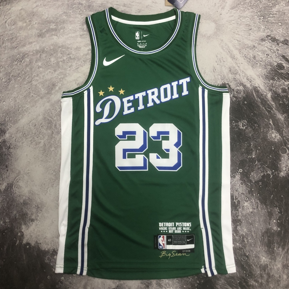 2023-24 Detroit Pistons City Edition Avery Bradley #23 Men’s Jersey