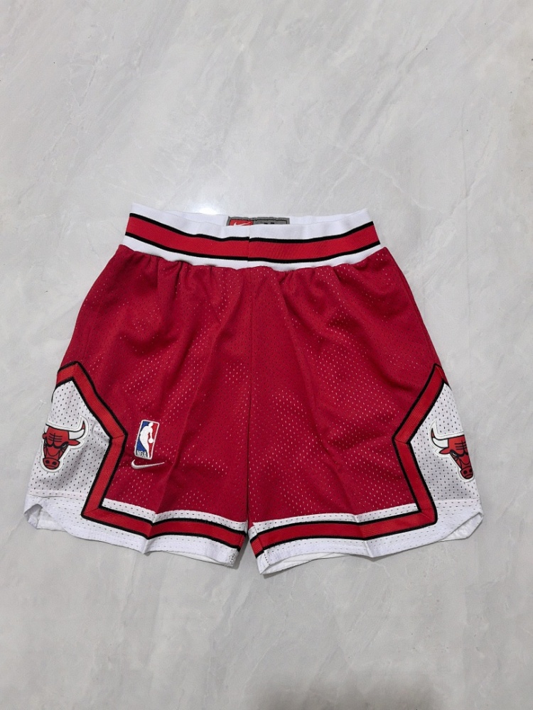 Chicago Bulls Red Youth Basketball Shorts