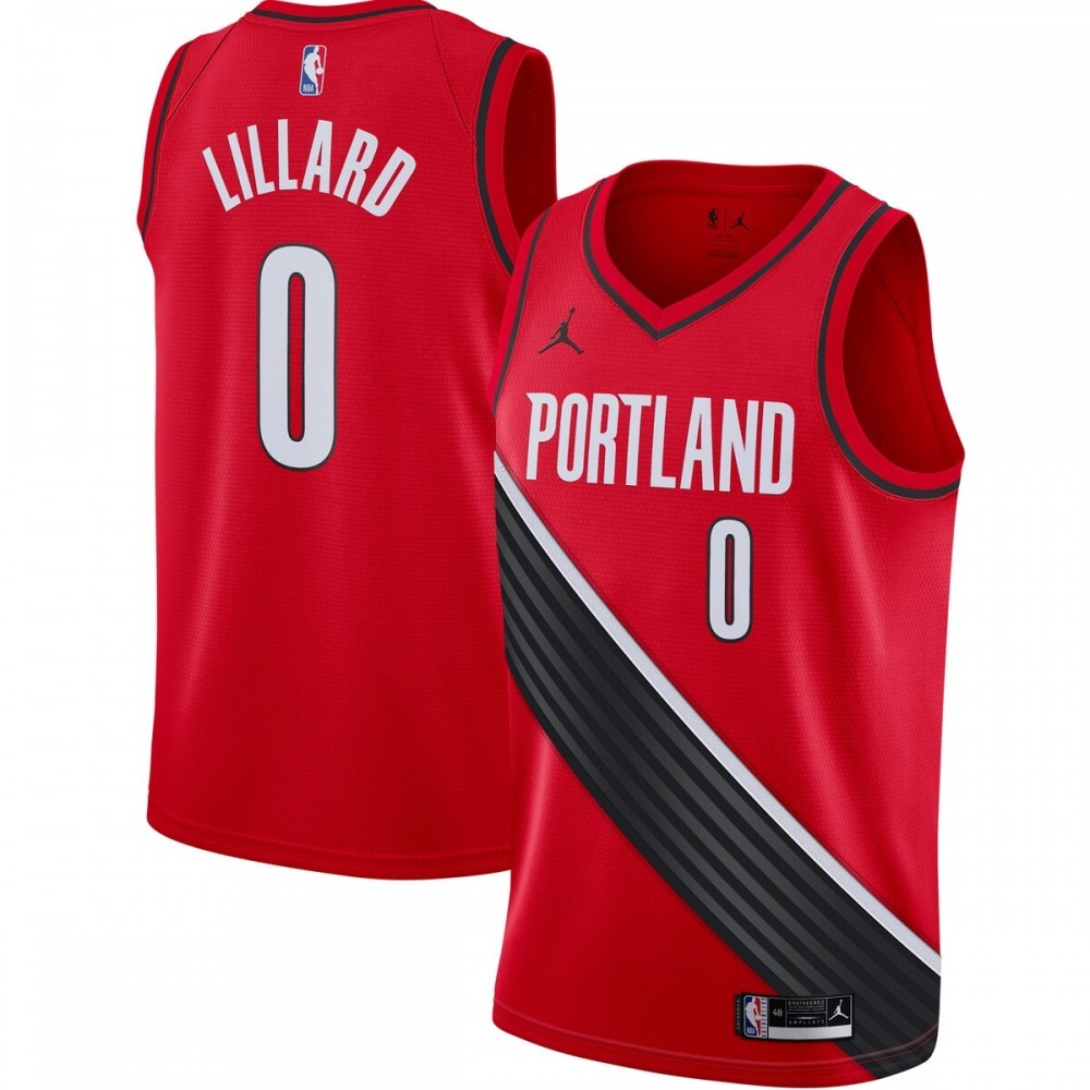 Damian Lillard Portland Trail Blazers Jordan Brand 2020/21 Swingman Jersey – Statement Edition – Red