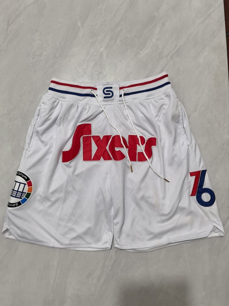 Philadelphia 76ers 2025 City Edition Pocket White Basketball Shorts