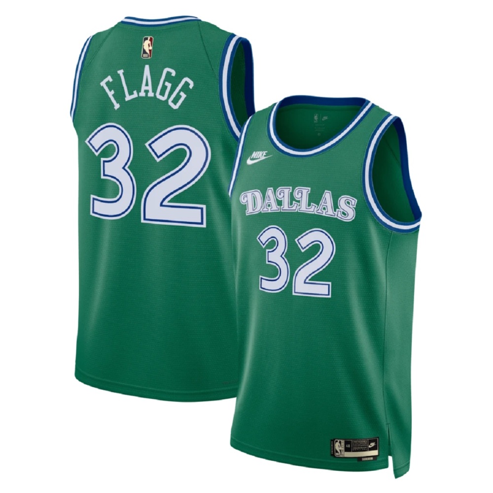 Unisex Dallas Mavericks Cooper Flagg #32 Green Swingman Jersey – Classic Edition