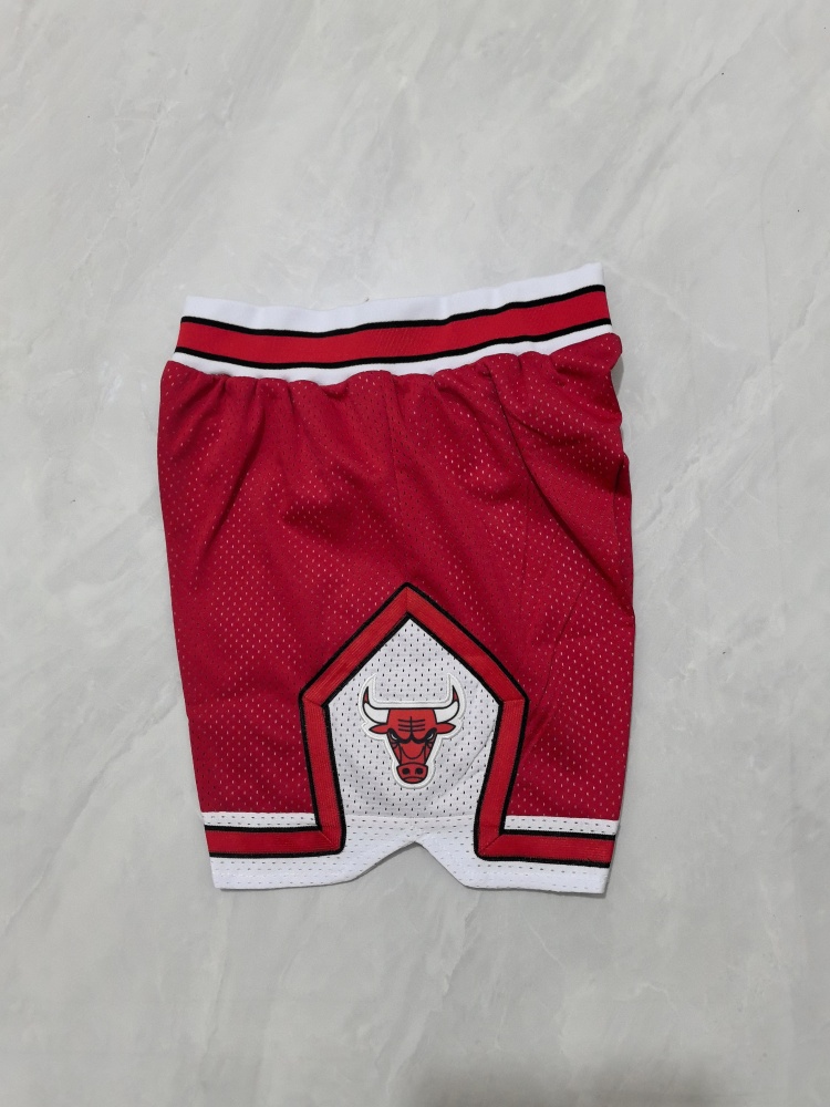 Chicago Bulls Red Youth Basketball Shorts