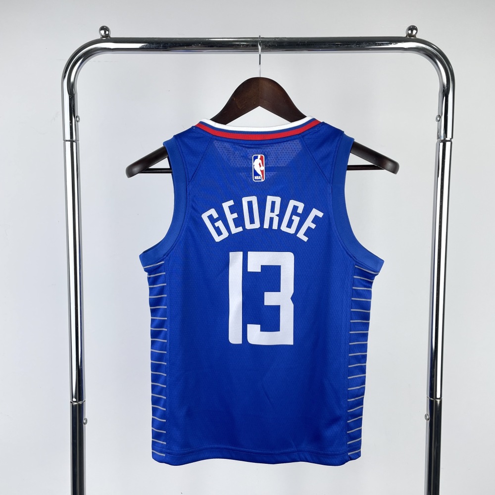 LA Clippers Paul George #13 Youth Blue Jersey