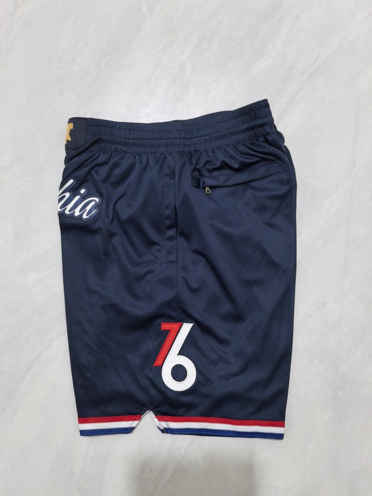 Philadelphia 76ers 2026 City Edition Pocket Navy Basketball Shorts
