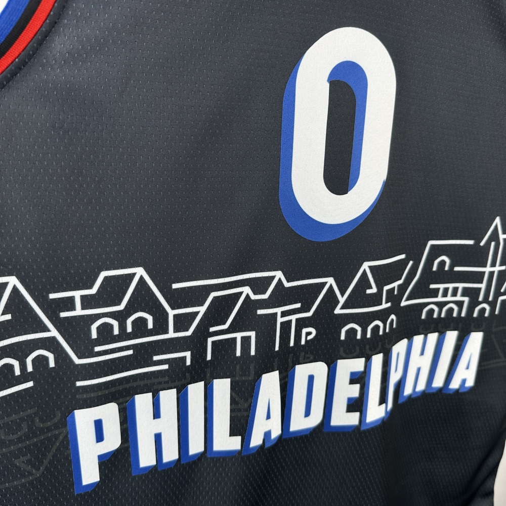 2021/22 Philadelphia 76ers City Edition Tyrese Maxey #0 Men’s Jersey