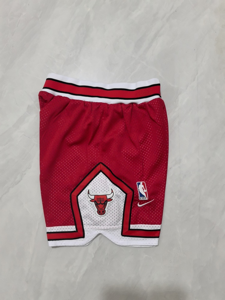 Chicago Bulls Red Youth Basketball Shorts
