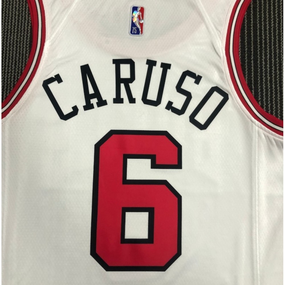 Men’s Chicago Bulls Alex Caruso #6 Nike White 2021/22 Diamond Swingman NBA Jersey – Icon Edition
