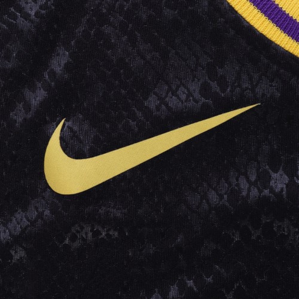 Men’s Los Angeles Lakers LeBron James #23 Black Swingman Jersey – City Edition