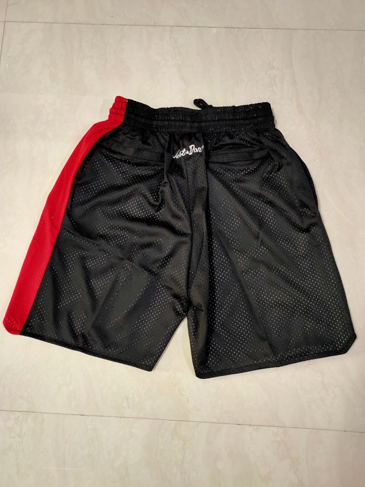 Portland Trail Blazers Throwback Pocket Black Basketball Shorts