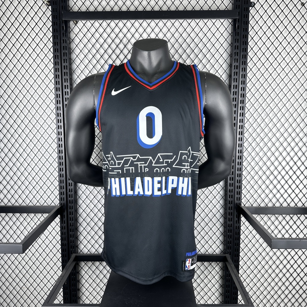 2021/22 Philadelphia 76ers City Edition Tyrese Maxey #0 Men’s Jersey