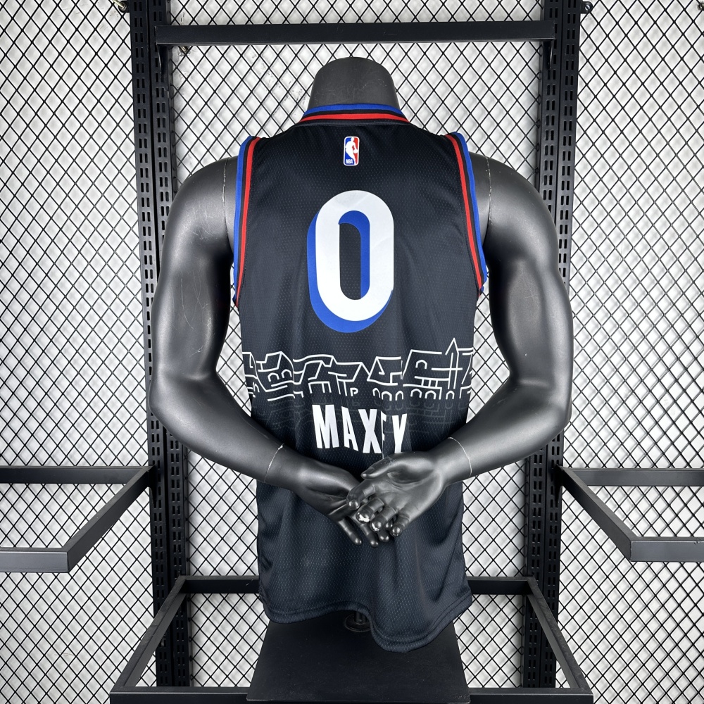 2021/22 Philadelphia 76ers City Edition Tyrese Maxey #0 Men’s Jersey