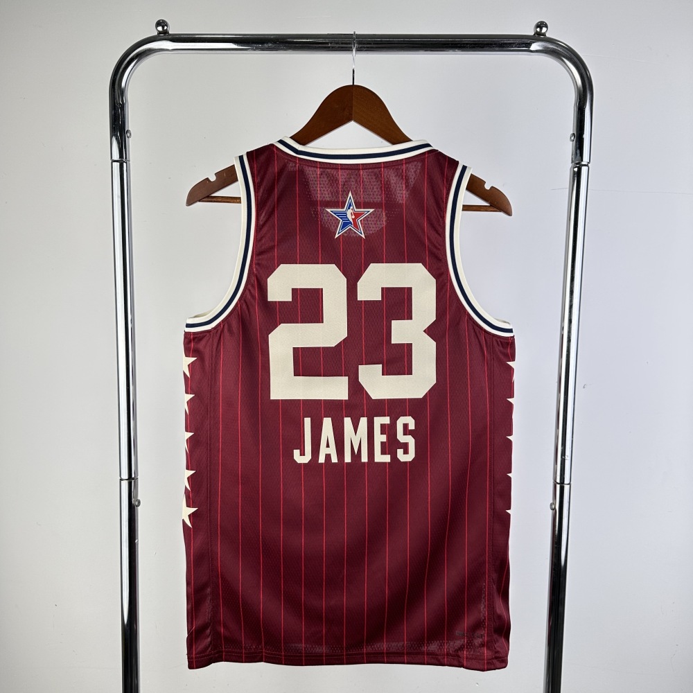 2024/25 Los Angeles Lakers All-Star LeBron James #23 Red Men’s Jersey