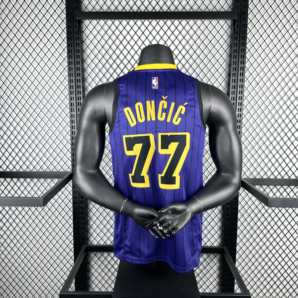 2021/22 Los Angeles Lakers Luka Doncic #77 Purple Men’s Jersey