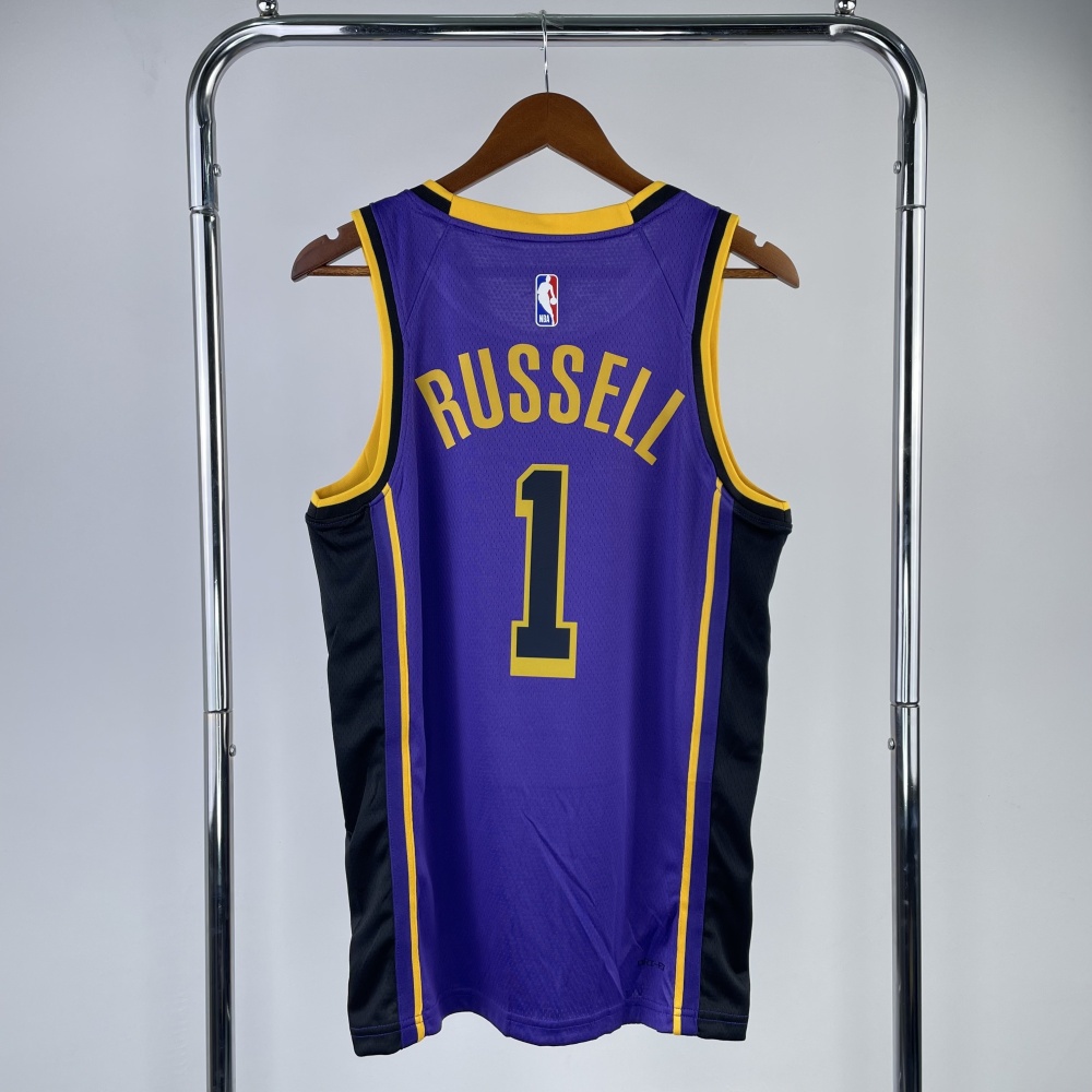 2023/24 Los Angeles Lakers Jordan Edition D’Angelo Russell #1 Men’s Jersey