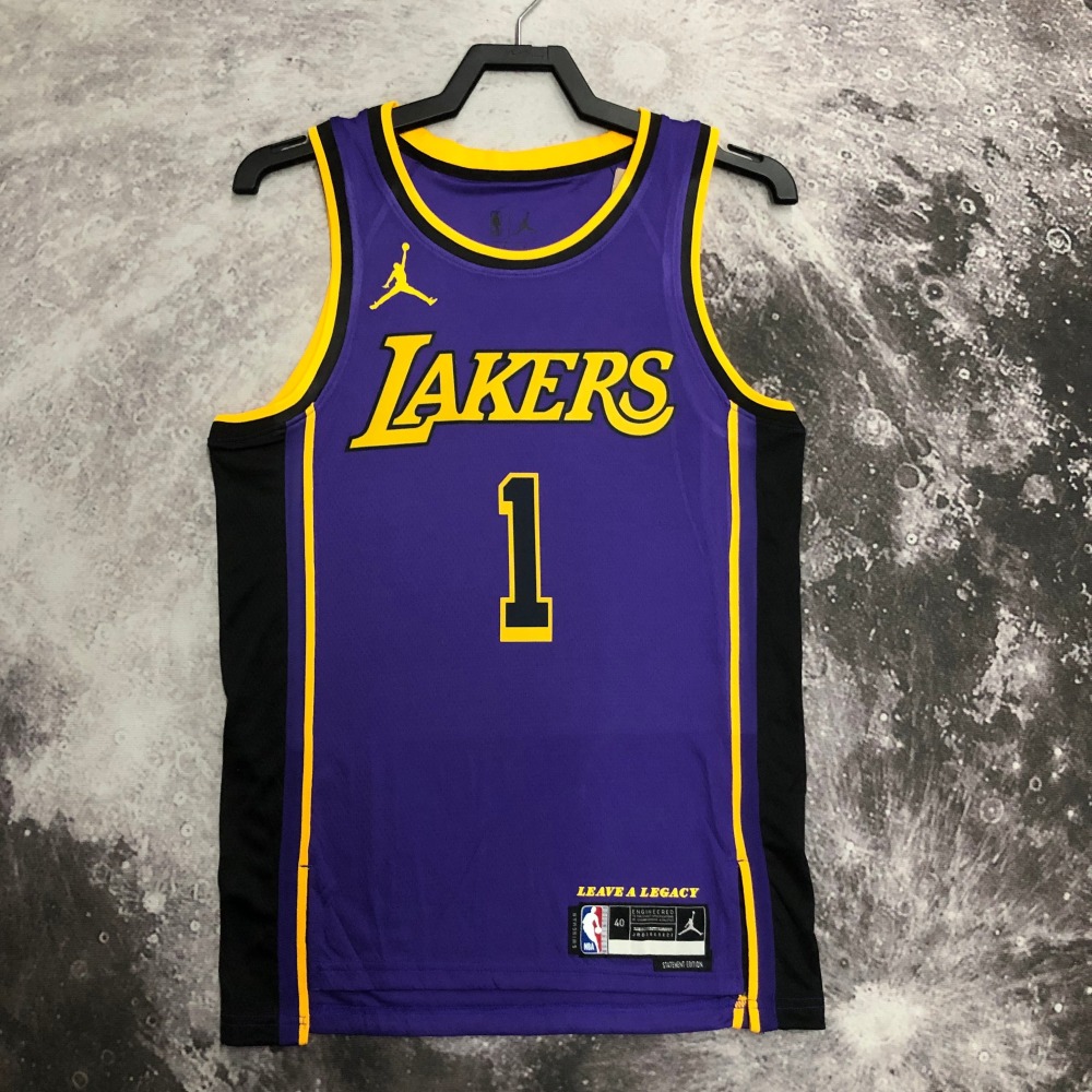 2023/24 Los Angeles Lakers Jordan Edition D’Angelo Russell #1 Men’s Jersey