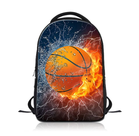 Custom Printed Designer Light Weight Students Laptop Basketball Team Backpack Bag