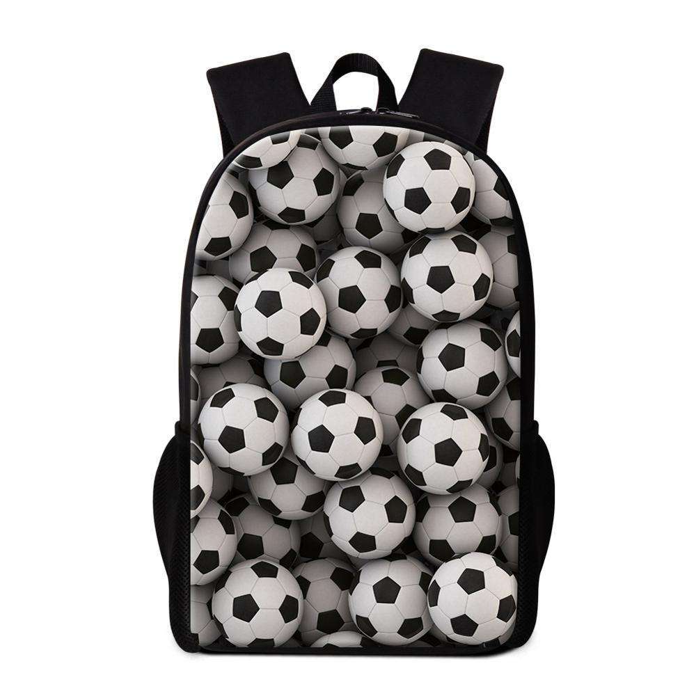 Custom Durable Casual Lightweight All Over Print Football Backpack for College Students