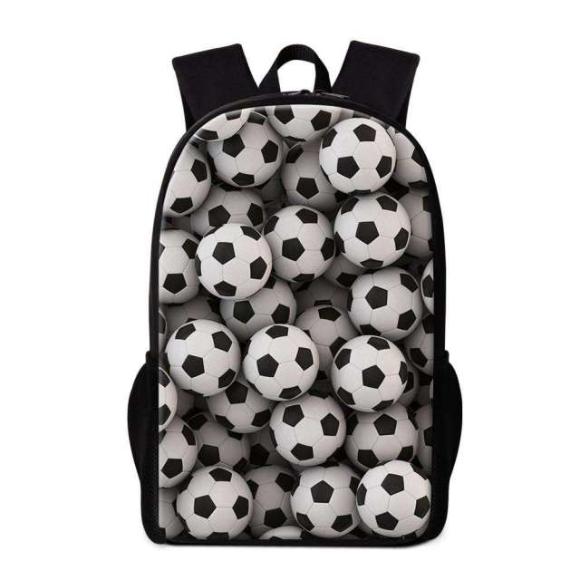Custom Durable Casual Lightweight All Over Print Football Backpack for College Students