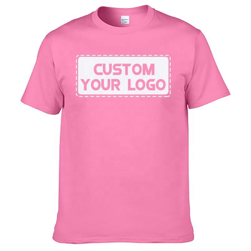 Custom Unisex tshirt High Quality 100% Premium Cotton T-Shirt Customize Printing Logo Men's O-Neck Blank T-Shirt