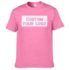 Custom Unisex tshirt High Quality 100% Premium Cotton T-Shirt Customize Printing Logo Men's O-Neck Blank T-Shirt