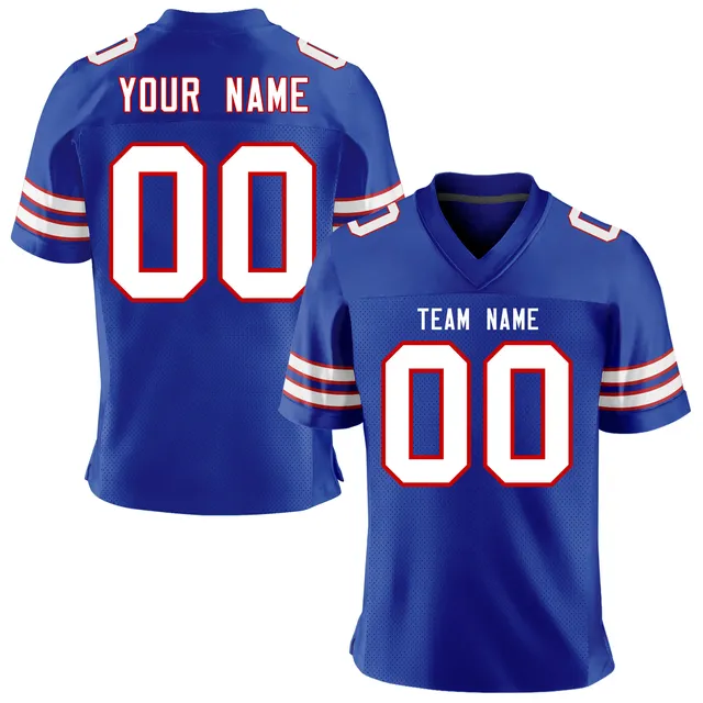Wholesale City Stitched Name Number American Polyester Practice Football Jersey Men's Navy USA Team Uniform
