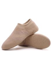 Upper Jazz Shoe Slip-on Dance Shoes Soft Stretch Canvas Unisex Dance Training Top-quality Professional Dancer Shoes Girls