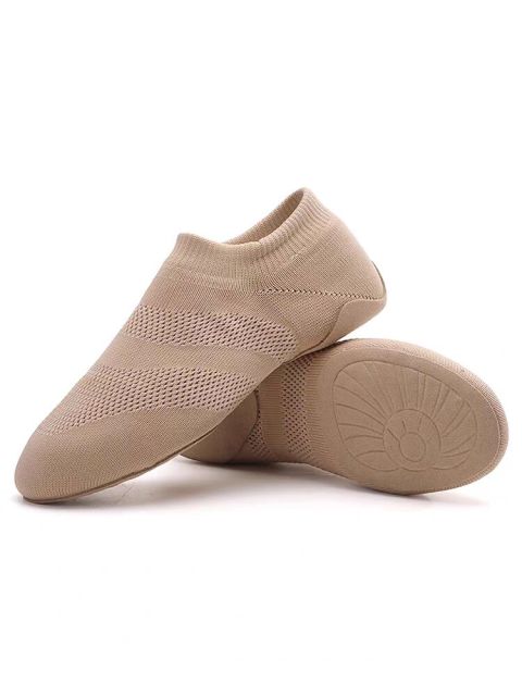 Upper Jazz Shoe Slip-on Dance Shoes Soft Stretch Canvas Unisex Dance Training Top-quality Professional Dancer Shoes Girls