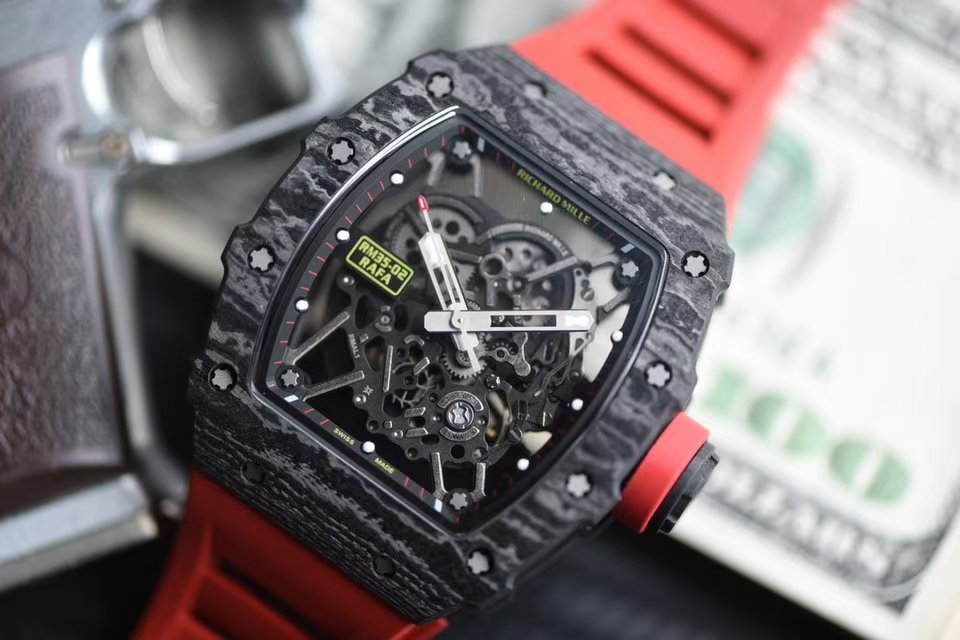 Richard Mille 'Rafael Nadal' Carbon TPT Red Strap