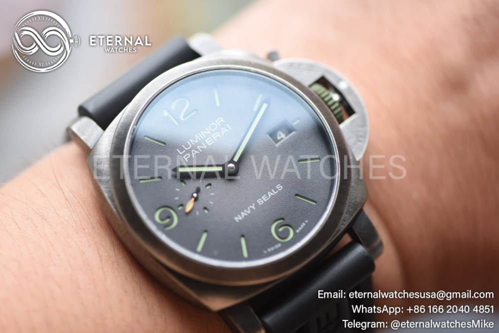 Panerai - Luminor PAM1412 Navy Seals 44mm SS/RU Gradient Grey Dial VSF P9010