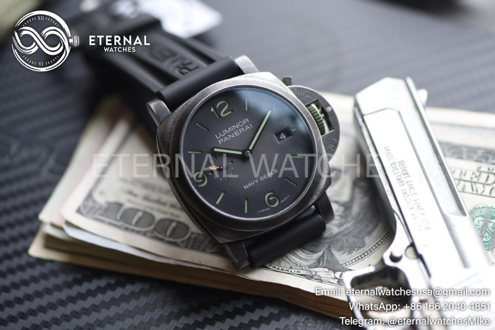 Panerai - Luminor PAM1412 Navy Seals 44mm SS/RU Gradient Grey Dial VSF P9010