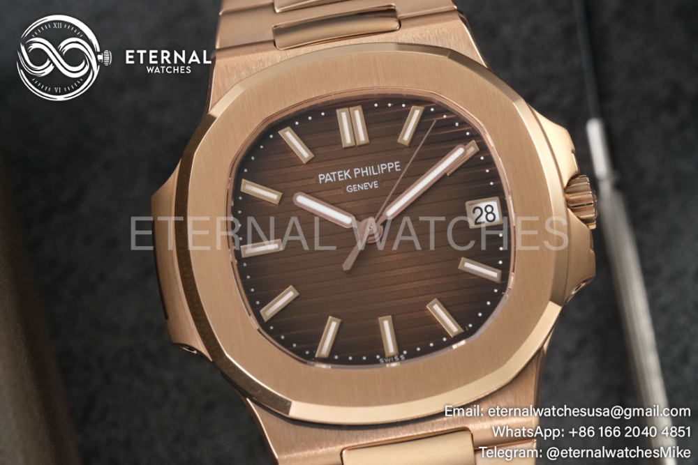 Patek Philippe - Nautilus Jumbo RG/RG Grey/Stk PPF V4 A324
