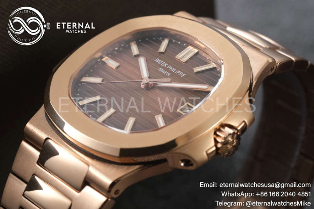 Patek Philippe - Nautilus Jumbo RG/RG Grey/Stk PPF V4 A324