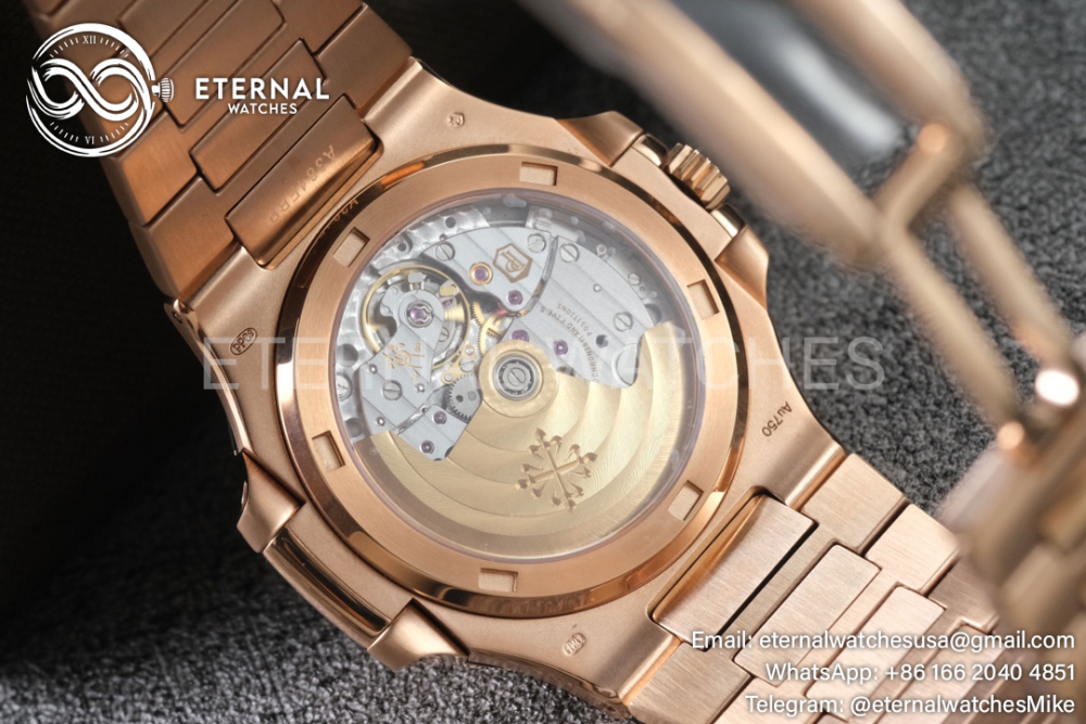 Patek Philippe - Nautilus Jumbo RG/RG Grey/Stk PPF V4 A324