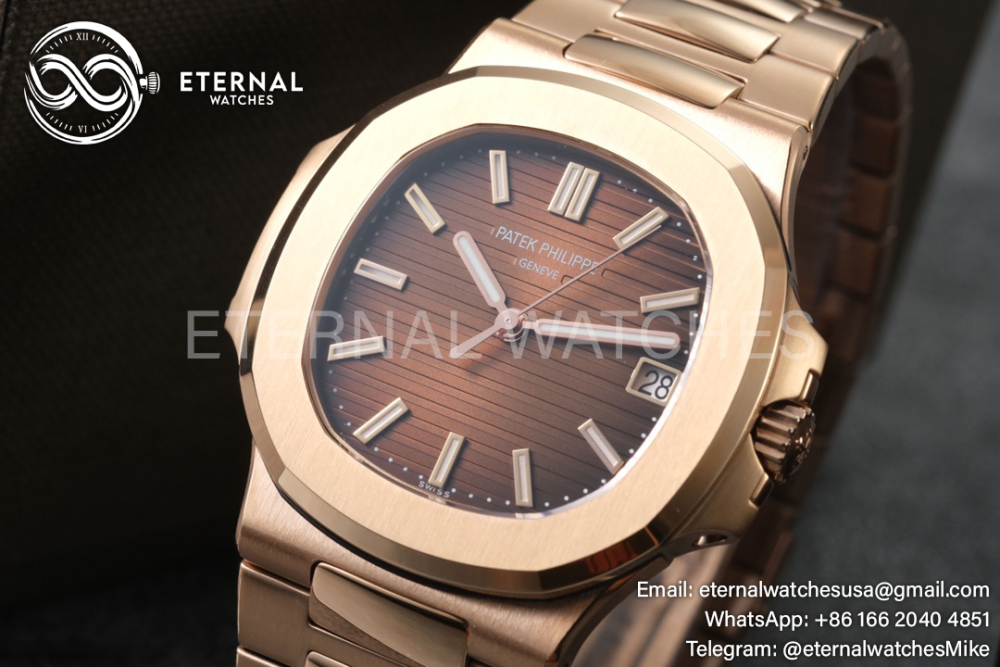 Patek Philippe - Nautilus Jumbo RG/RG Grey/Stk PPF V4 A324