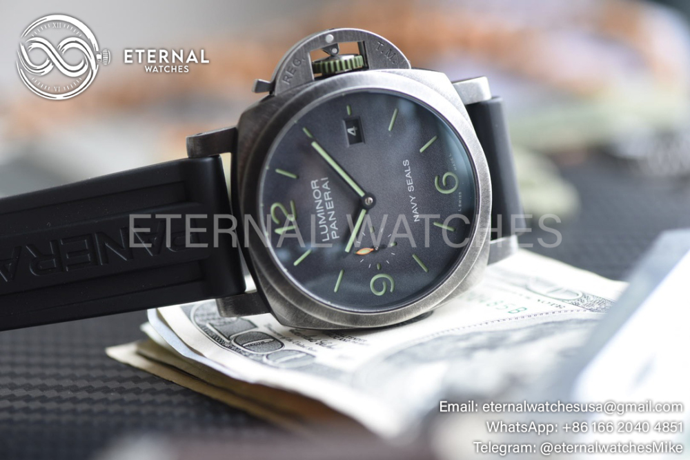 Panerai - Luminor PAM1412 Navy Seals 44mm SS/RU Gradient Grey Dial VSF P9010
