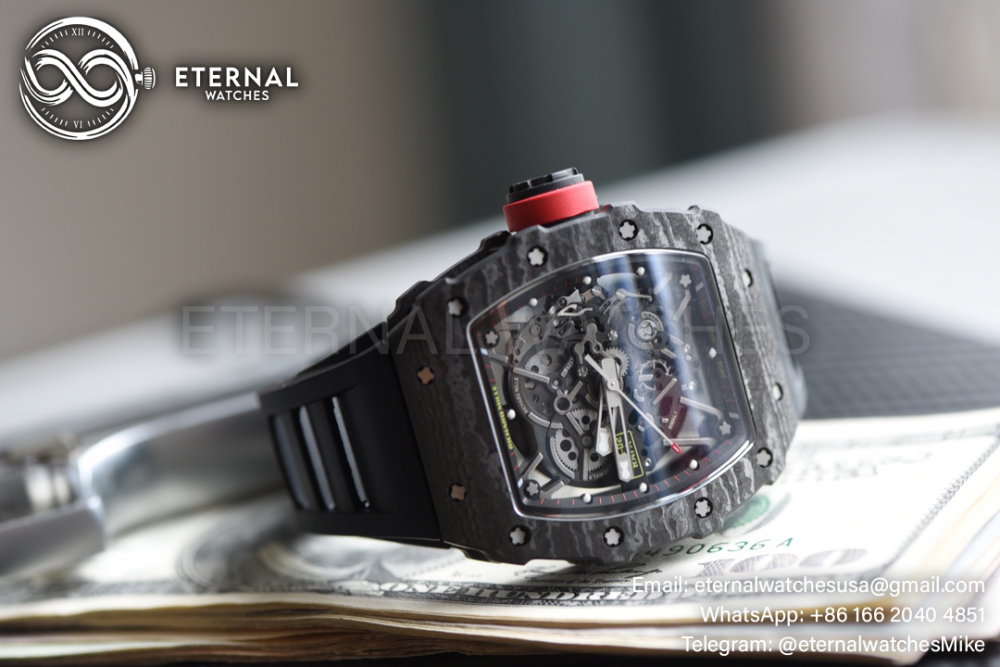 Richard Mille - RM35-02 Rafale Nadal Carbon/RU Black/Black Sonic V2 Clone RMUL2