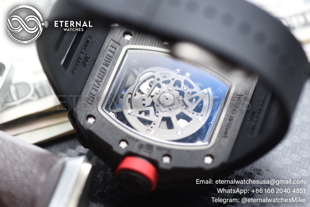 Richard Mille - RM35-02 Rafale Nadal Carbon/RU Black/Black Sonic V2 Clone RMUL2