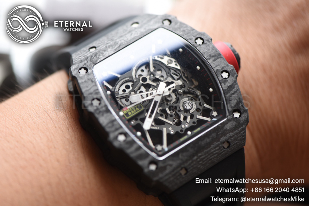 Richard Mille - RM35-02 Rafale Nadal Carbon/RU Black/Black Sonic V2 Clone RMUL2