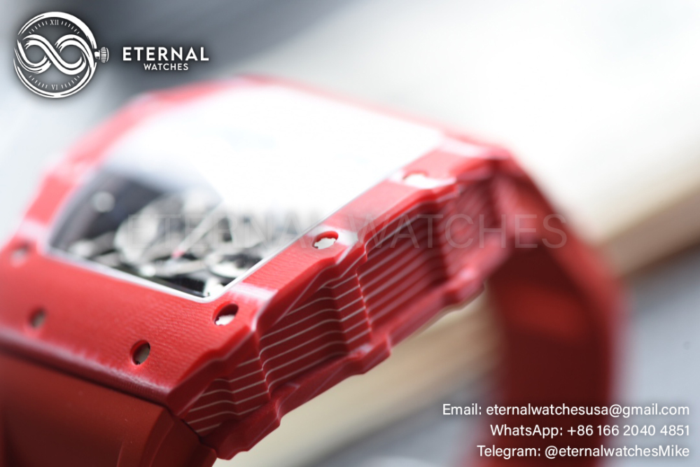 Richard Mille - RM35-02 Rafale Nadal Carbon/RU Red/Red Sonic V2 Clone RMUL2