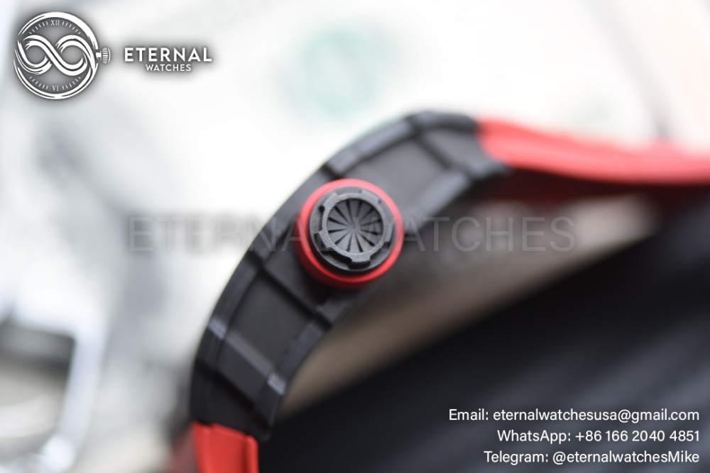 Richard Mille - RM35-02 Rafale Nadal Carbon/RU Black/Red Sonic V2 Clone RMUL2
