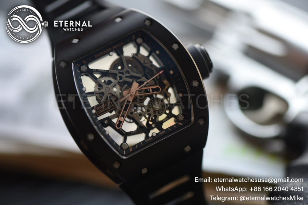 Richard Mille - RM035-02 Toro Americas Black RG/RU Skeleton Dial Sonic RMAL1