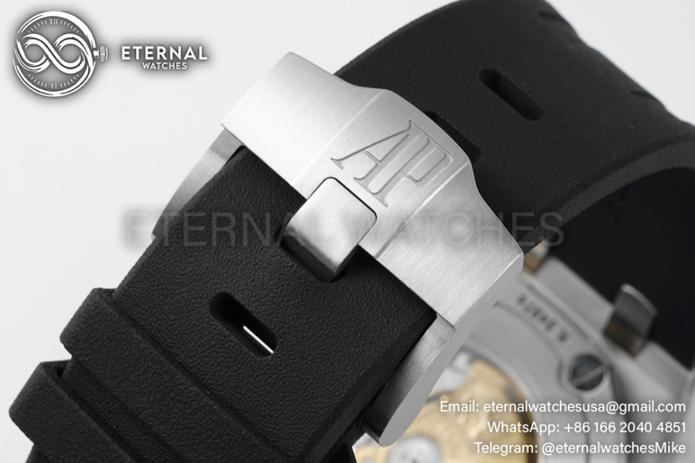 AP - Royal Oak Offshore Diver 15710 42mm SS/RU Black/Stk APSF SA3120 Super Clone