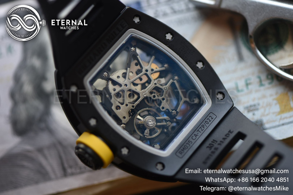 Richard Mille - RM035-02 Toro Americas Black Ceramic/RU Skeleton Dial Sonic RMAL1